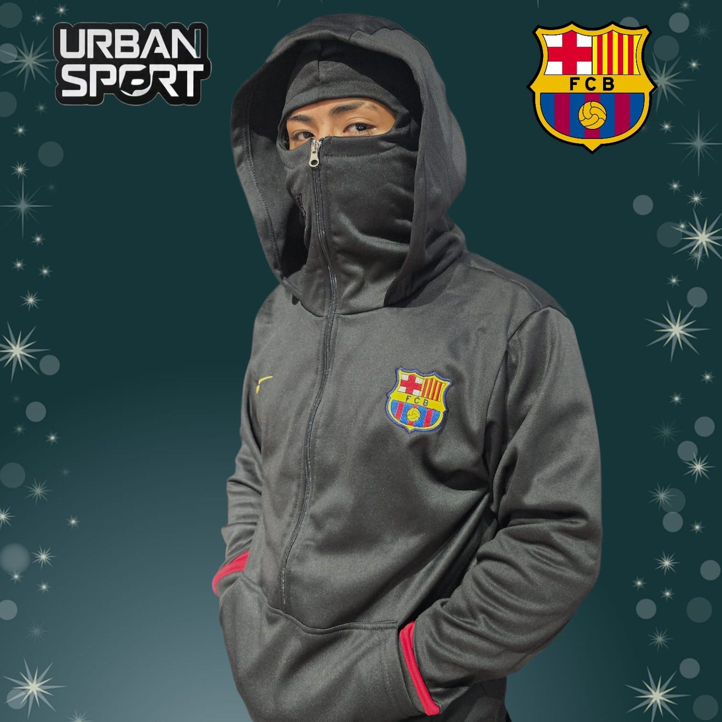 Chamarra FCB DOBLE FONDO