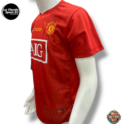 Camiseta Retro Manchester United final 2008